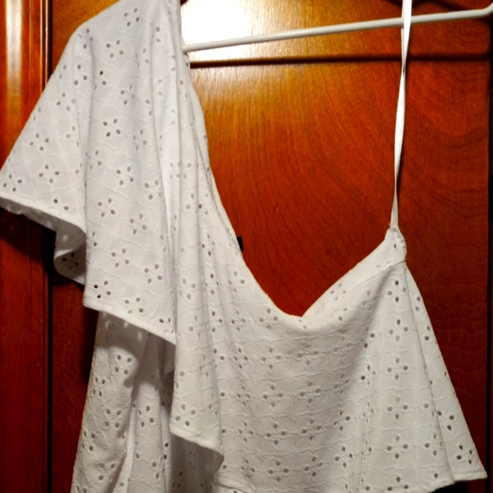 Off shoulder dress shirt